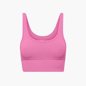 Aritzia TNA BUTTER mini long line - berry fizz  Vibrant Pink Sports Bra